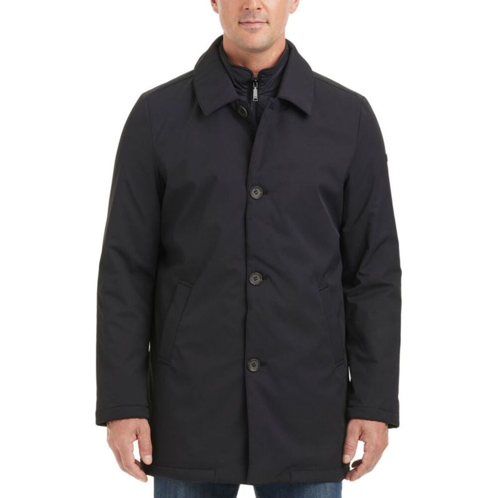 Vince Camuto Mens Refined With Bib Raincoat, NWT